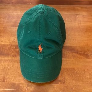 Green with orange horse.